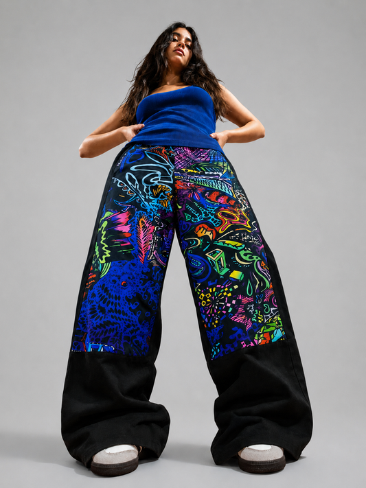 Acid Trip Y2K Street Pants Women