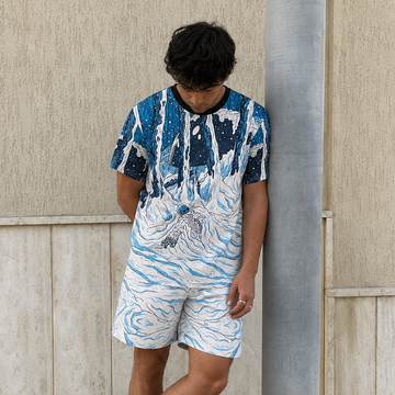 Astro Yeti Tshirt and Shorts Combo