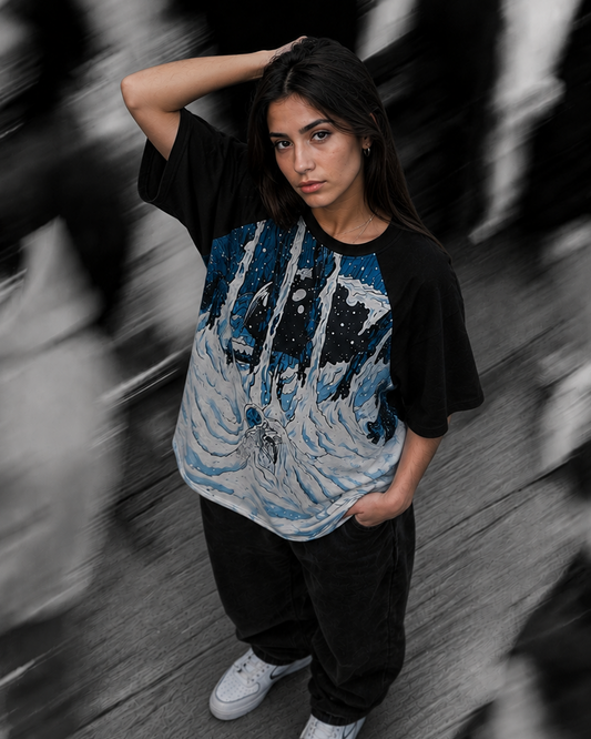 Astro Yeti Oversized Raglan T-shirt