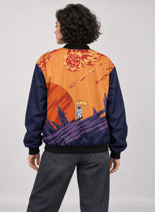 Rain on Mars Bomber Jacket women