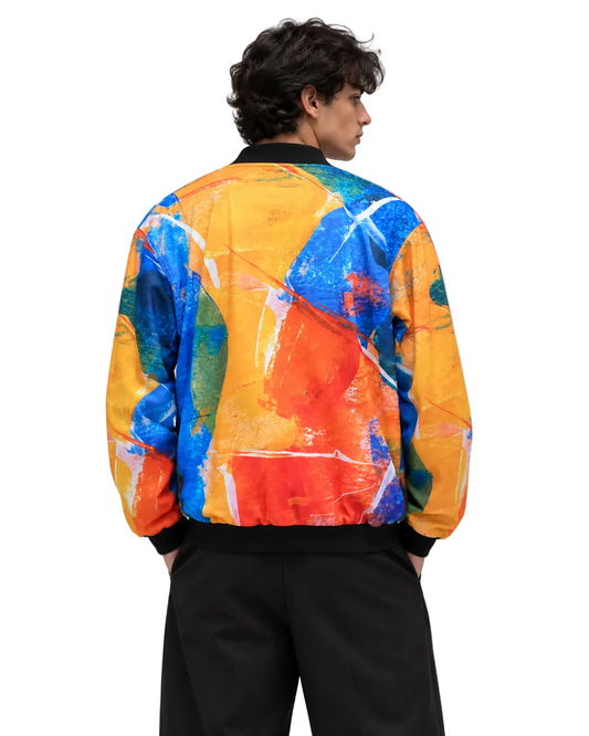 Abstract Bomber Jacket