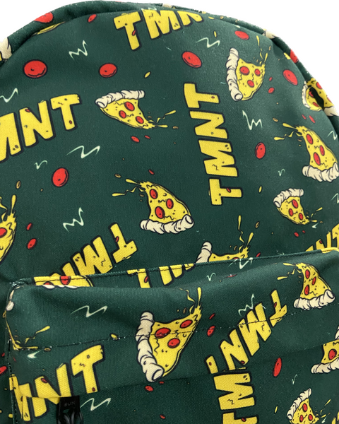 Ninja Turtles Pizza Green Canvas Backpack