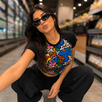 Camo Bubbles Crop Top