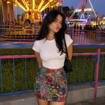 Cans Skirt and T-Shirt Combo
