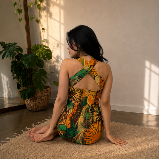 Canvas Bloom Cross Back Dress