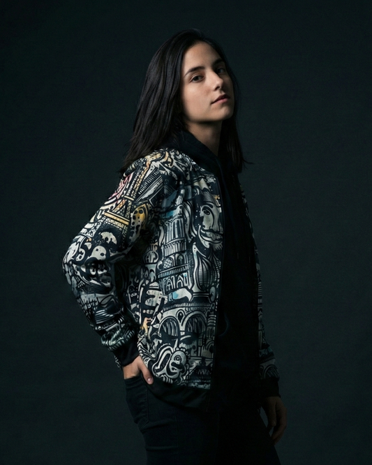City Murals Bomber Jacket women