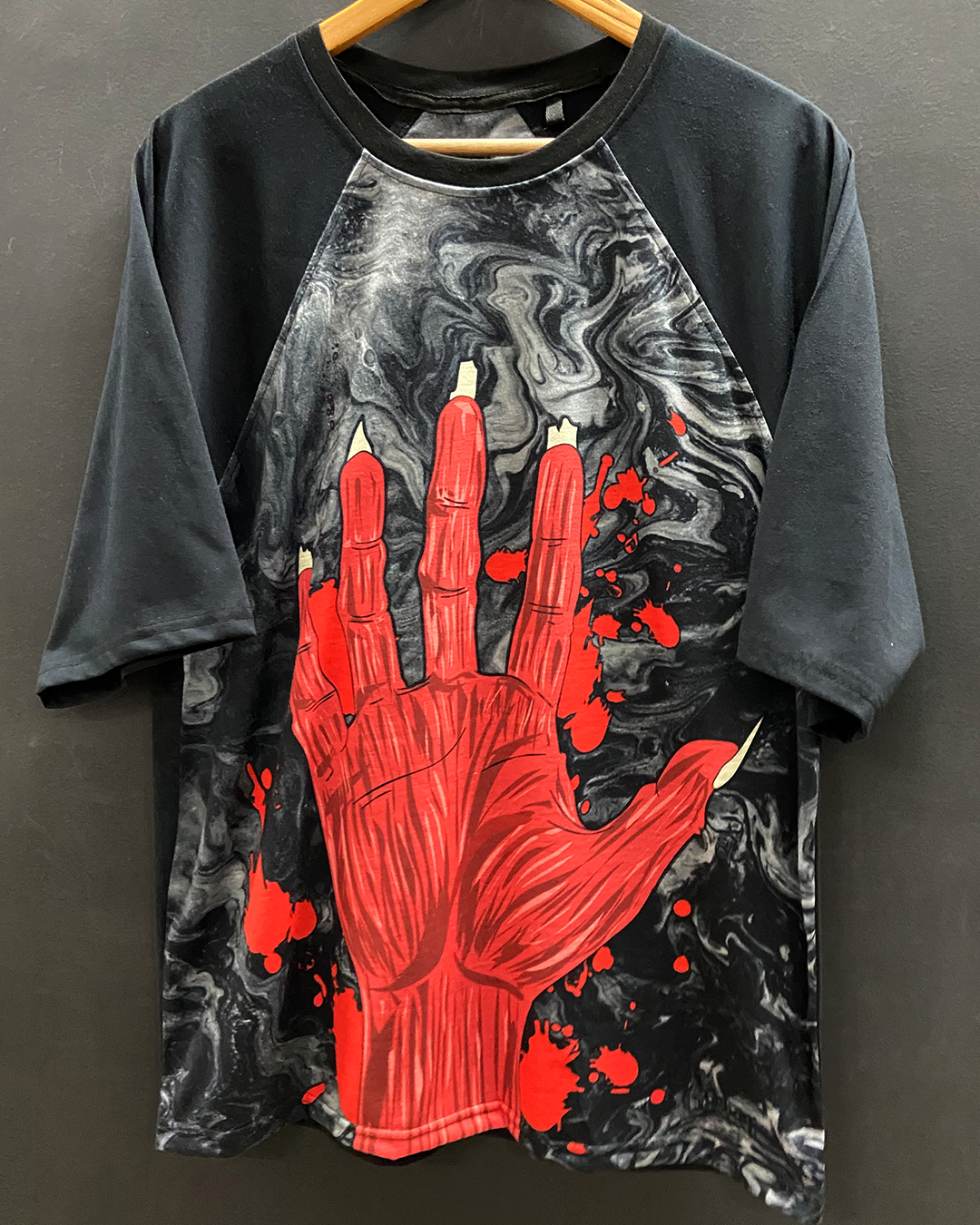 Bloody Claw Oversized Raglan T-shirt