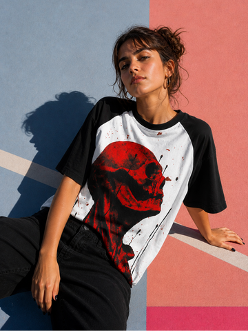 Dead Yet Oversized Raglan T-shirt