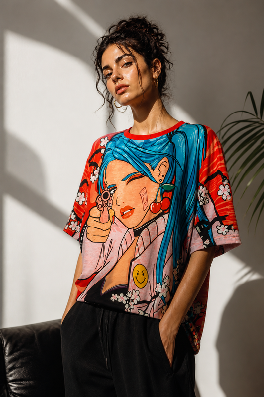 female Slayer Oversized T-shirt