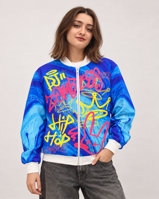 DJ Zombie Bomber Jacket women