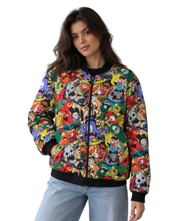Cute Monsters Bomber Jacket women