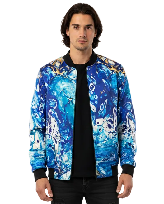 H2FLO Print Bomber Jacket