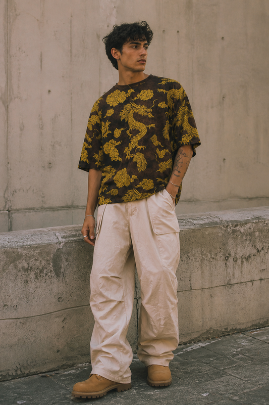 male Dragon Master Oversized T-shirt