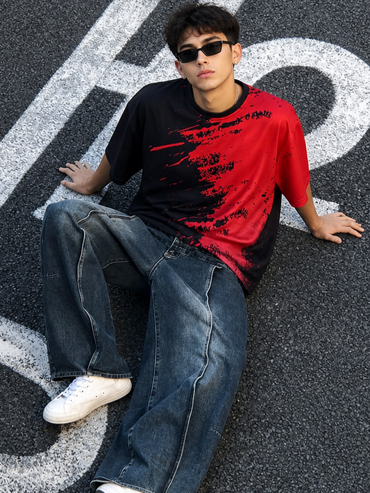 male Rad Red Oversized T-shirt