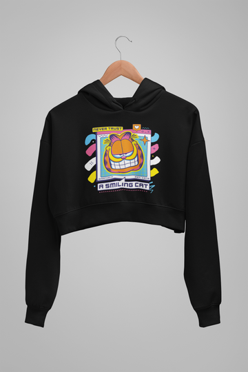 Garfield Smiling Cat Cropped Hoodie