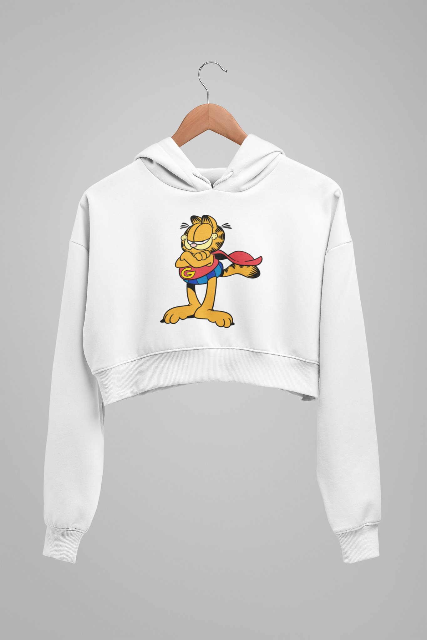 Super Garfield Cropped Hoodie