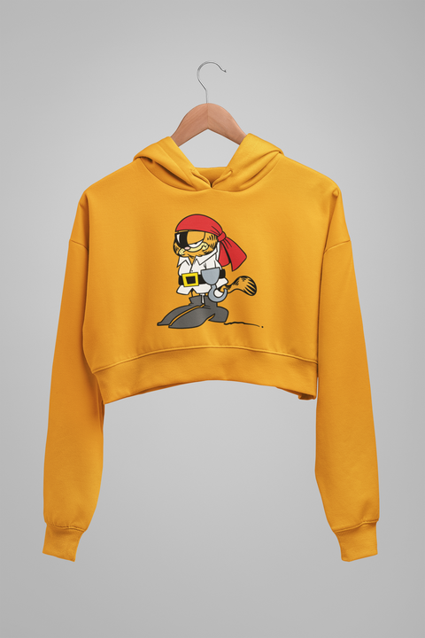 Garfield Pirate Cropped Hoodie