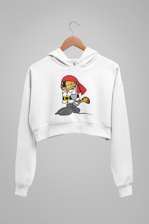 Garfield Pirate Cropped Hoodie