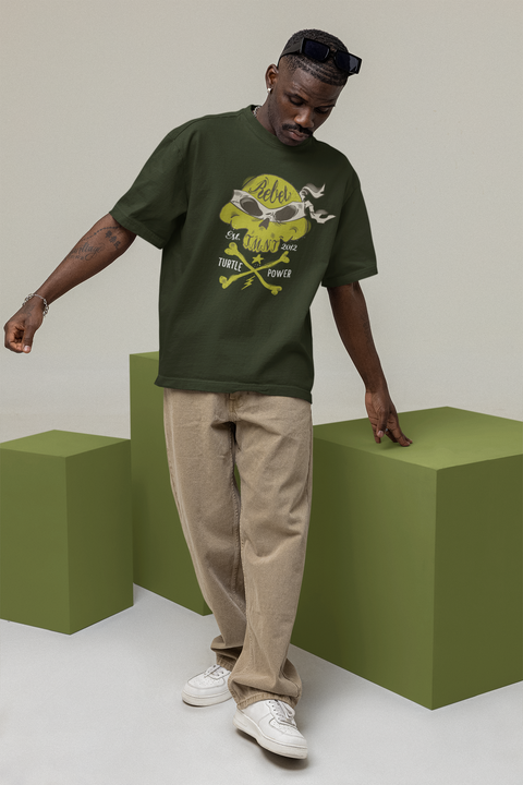 Rebel Turtles Oversized 100% Cotton Tshirt