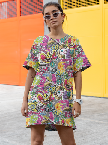 Spongebob Krustypants Oversized Tshirt Dress