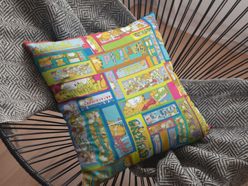 Garfield Typo Cushion Cover