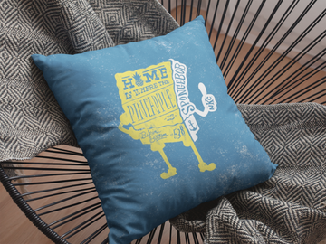 Spongebob Home is Pineapple Cushion Cover