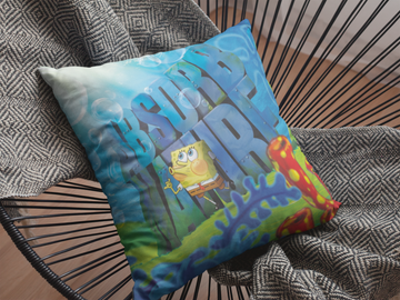 Spongebob Absorb Nature Cushion Cover