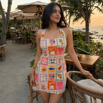 Postcard Cross Back Dress