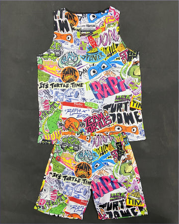 Ninja Turtles Its Time Tank and Shorts Combo
