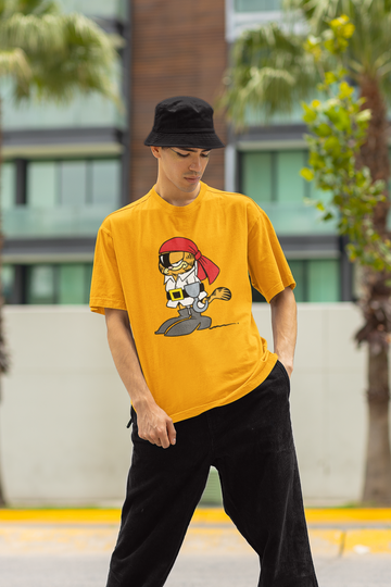 Garfield Pirate Oversized 100% Cotton Tshirt