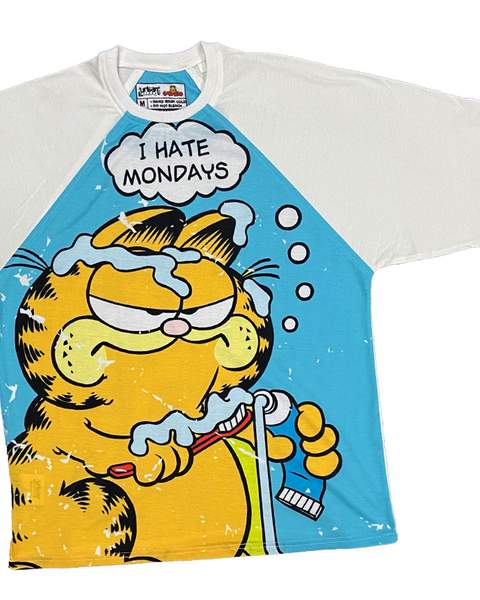 Garfield Hates Monday Oversized Raglan T-shirt