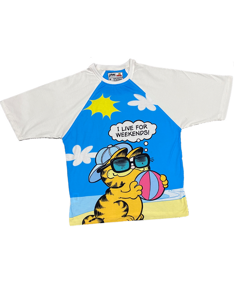Garfield Weekends Oversized Raglan T-shirt
