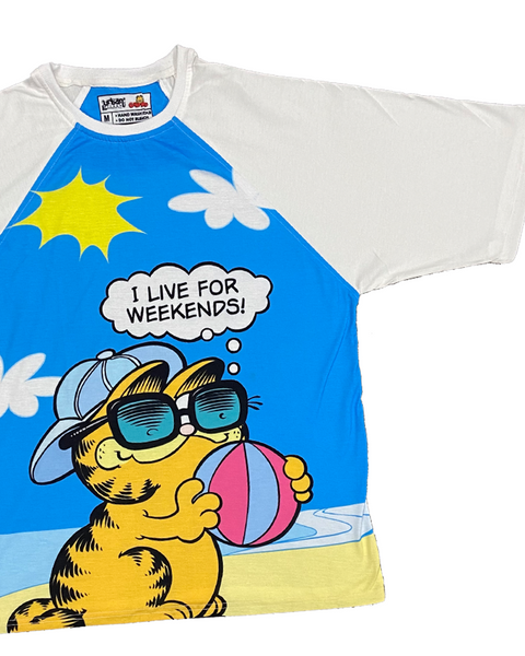 Garfield Weekends Oversized Raglan T-shirt