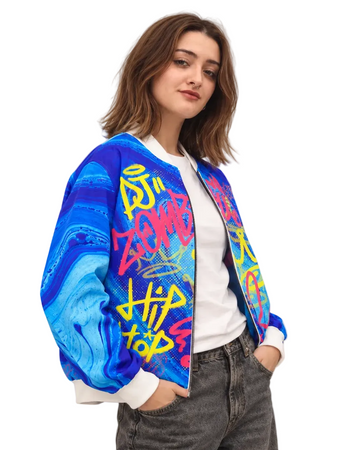 DJ Zombie Bomber Jacket women