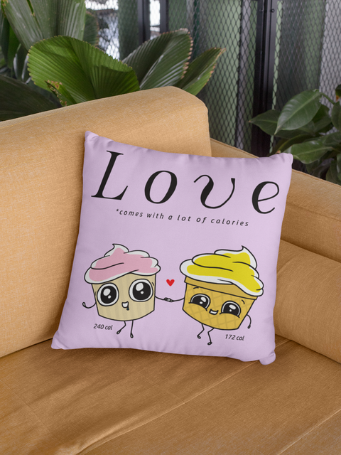 Cupcake Love Cushion Cover
