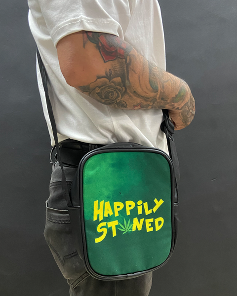 Happily Stoned Faux Leather Side Sling Bag