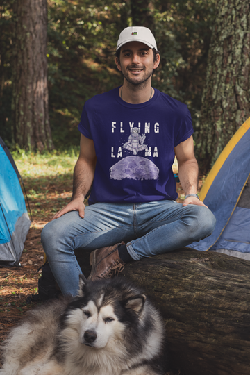 Flying Lama 100% Cotton T-shirt