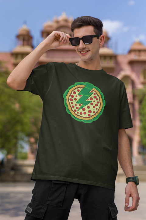 Pizza Power Ninja Turtles Oversized 100% Cotton Tshirt