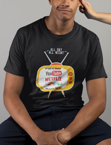 All Day All Night 100% Cotton Tshirt