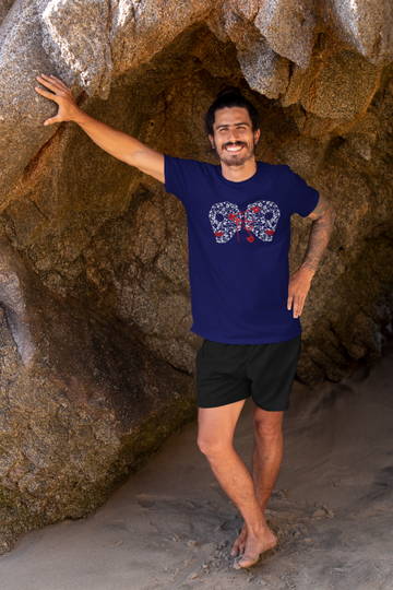 Skull Pins 100% Cotton T-shirt