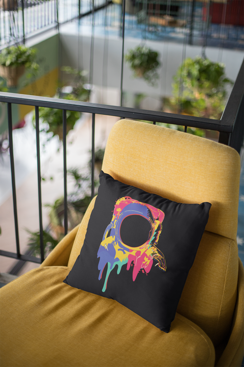 Color Bleed Astro Cushion Cover