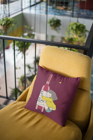 Dear Wine Cushion Cover