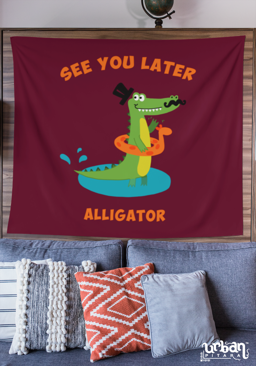 Alligator See You Later Flag
