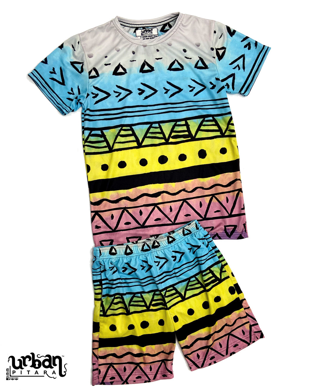 Painted Tribal T-shirt and Shorts Combo
