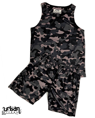 Camoflague Tank and Shorts Combo