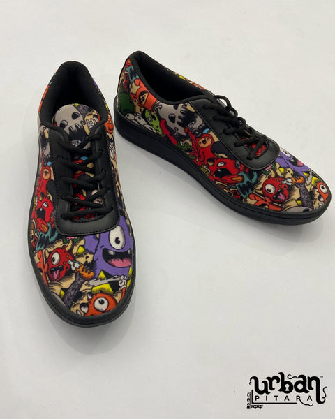 Cute Monsters Fanny Pack and Shoes Combo