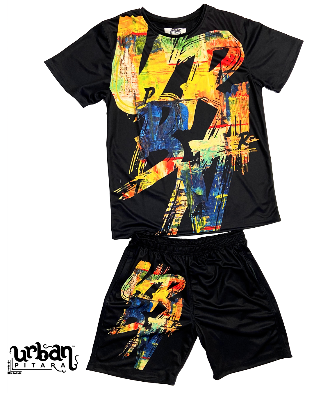 Urban Typo T-shirt and Shorts Combo