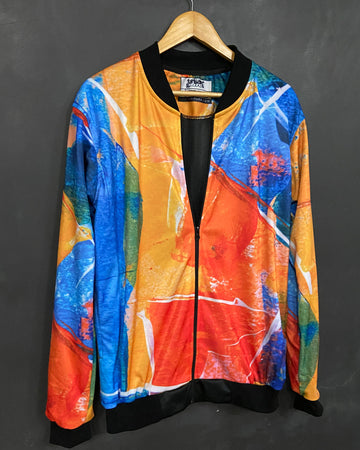 Abstract Bomber Jacket
