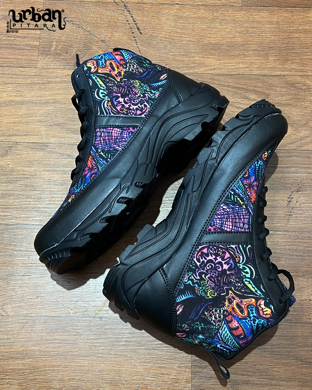 Acid Trip High Top Canvas Sneakers