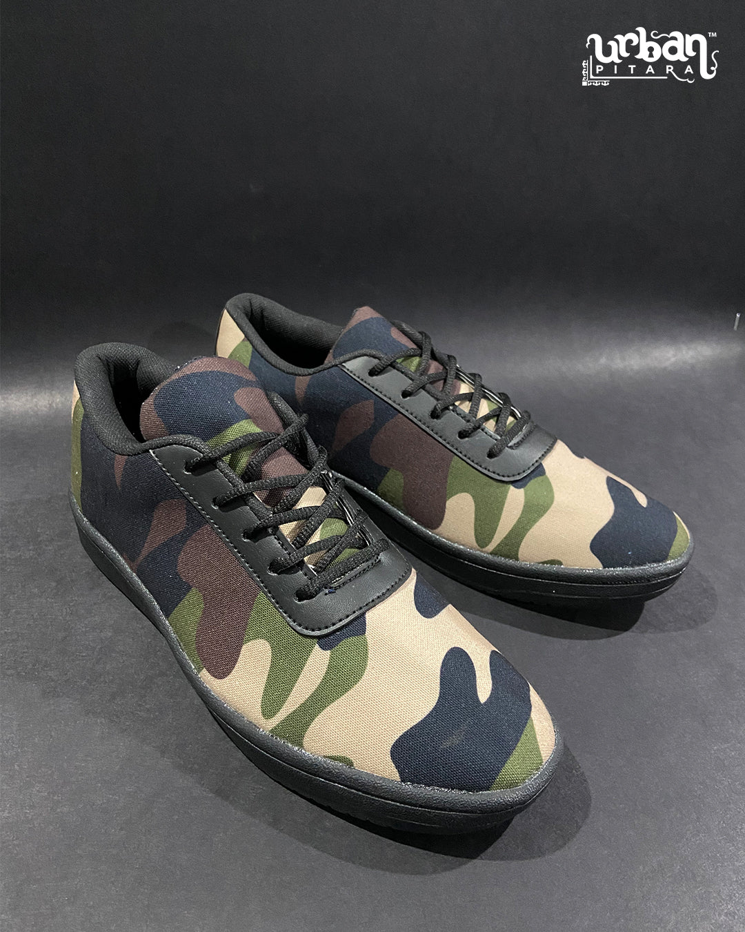 Camo Green Canvas Sneakers